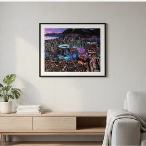 Michael Birawer Vancouver BC Nighttime Cityscape And‎ Science World 2014 New